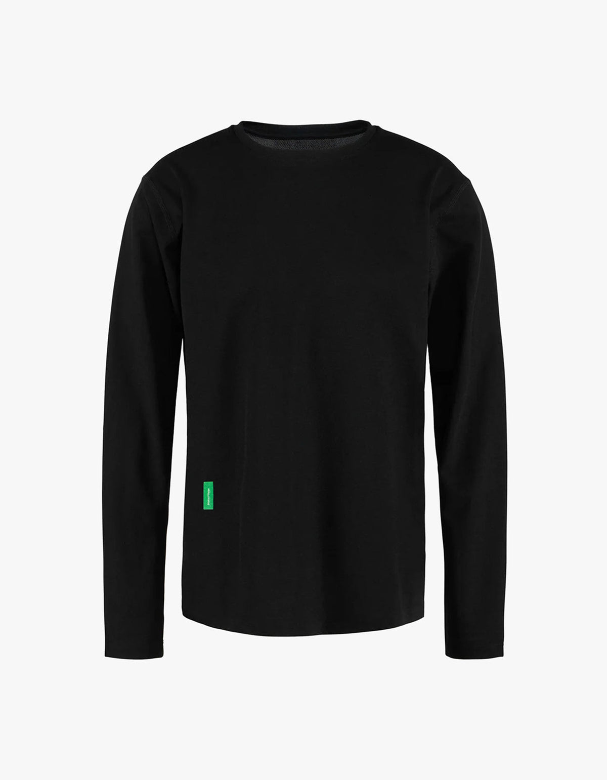 Quick-Dry Boxy Long Sleeve Tee - Black