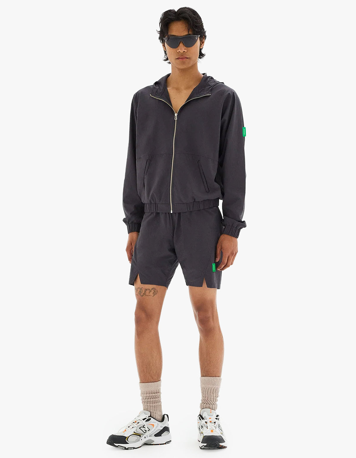 Taslan Nylon Shorts - Shale
