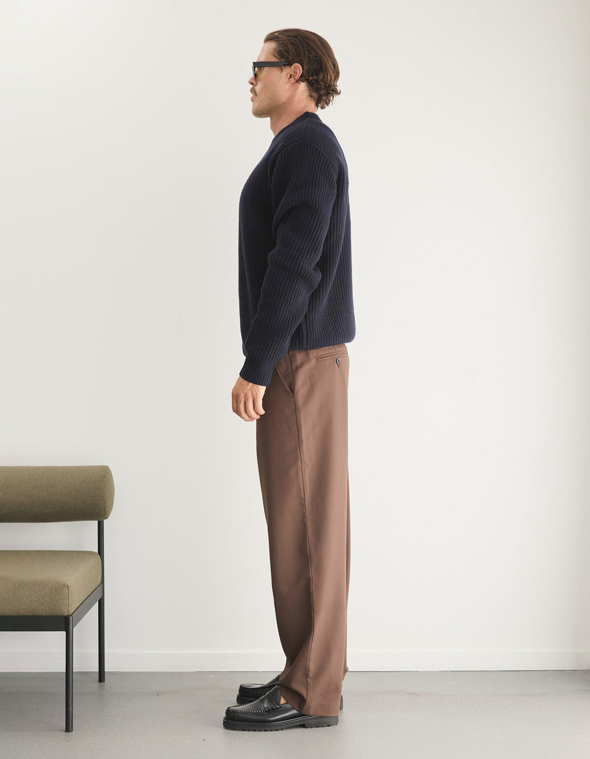Elroy Crew Knit - Navy