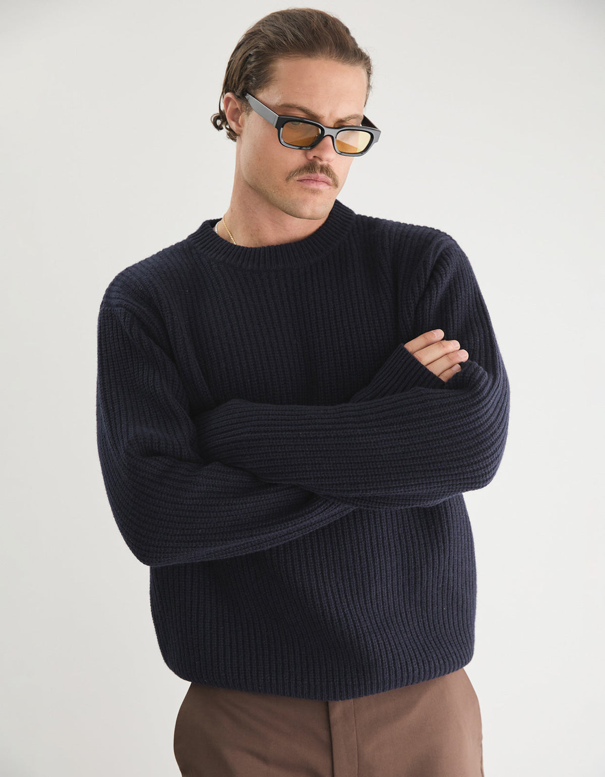 Elroy Crew Knit - Navy
