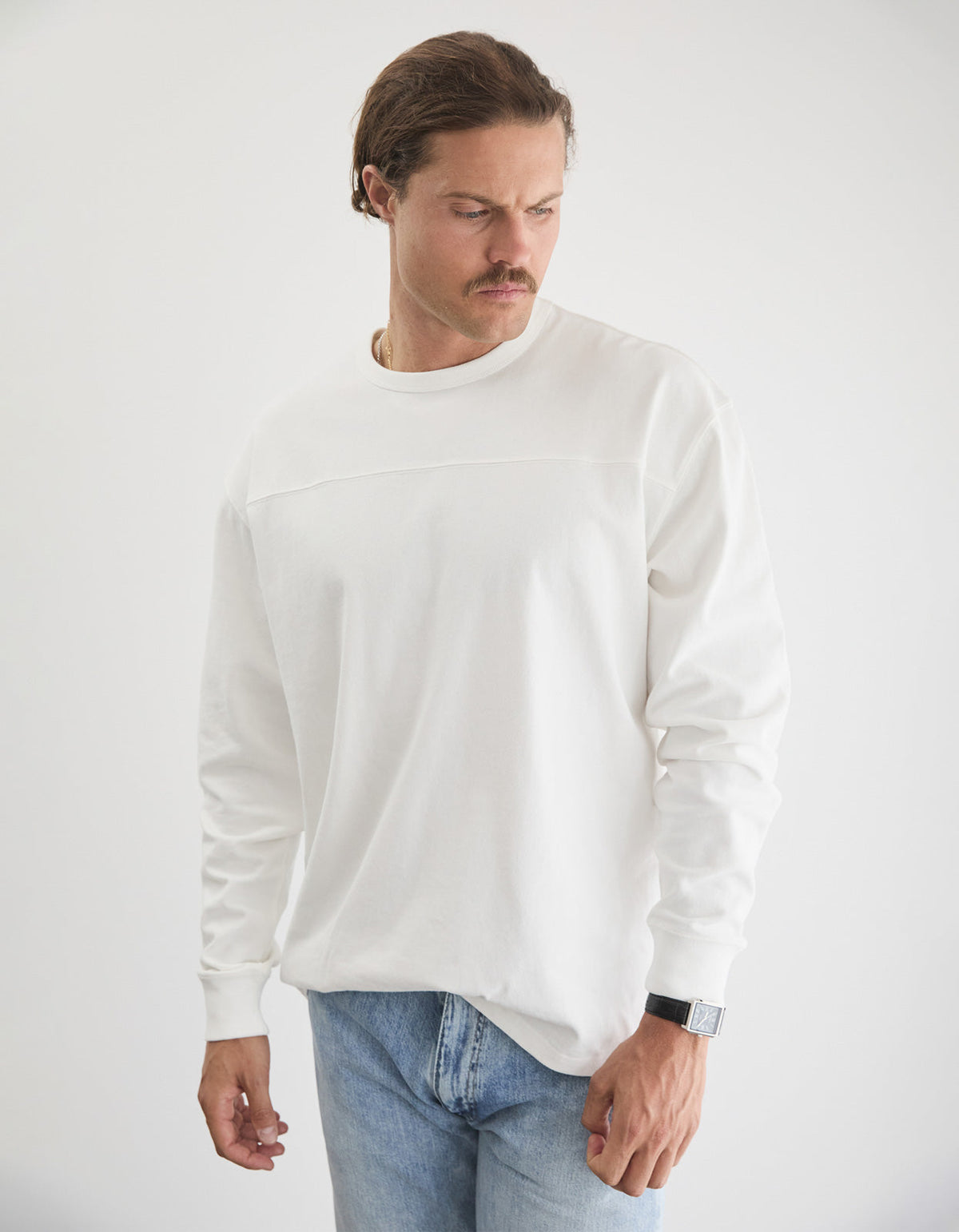 Forza Varsity L/S - White