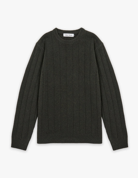 Leroy Crew Knit - Forest Green