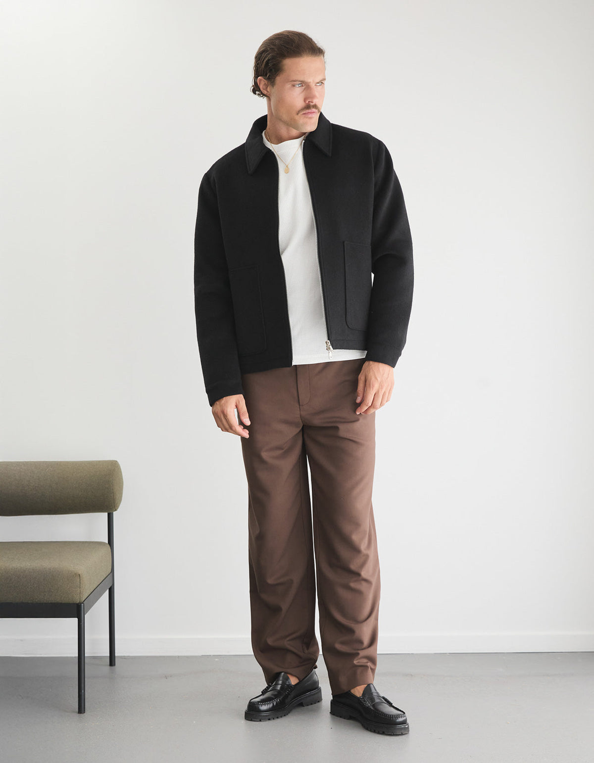 Lombardy Zip Jacket - Black
