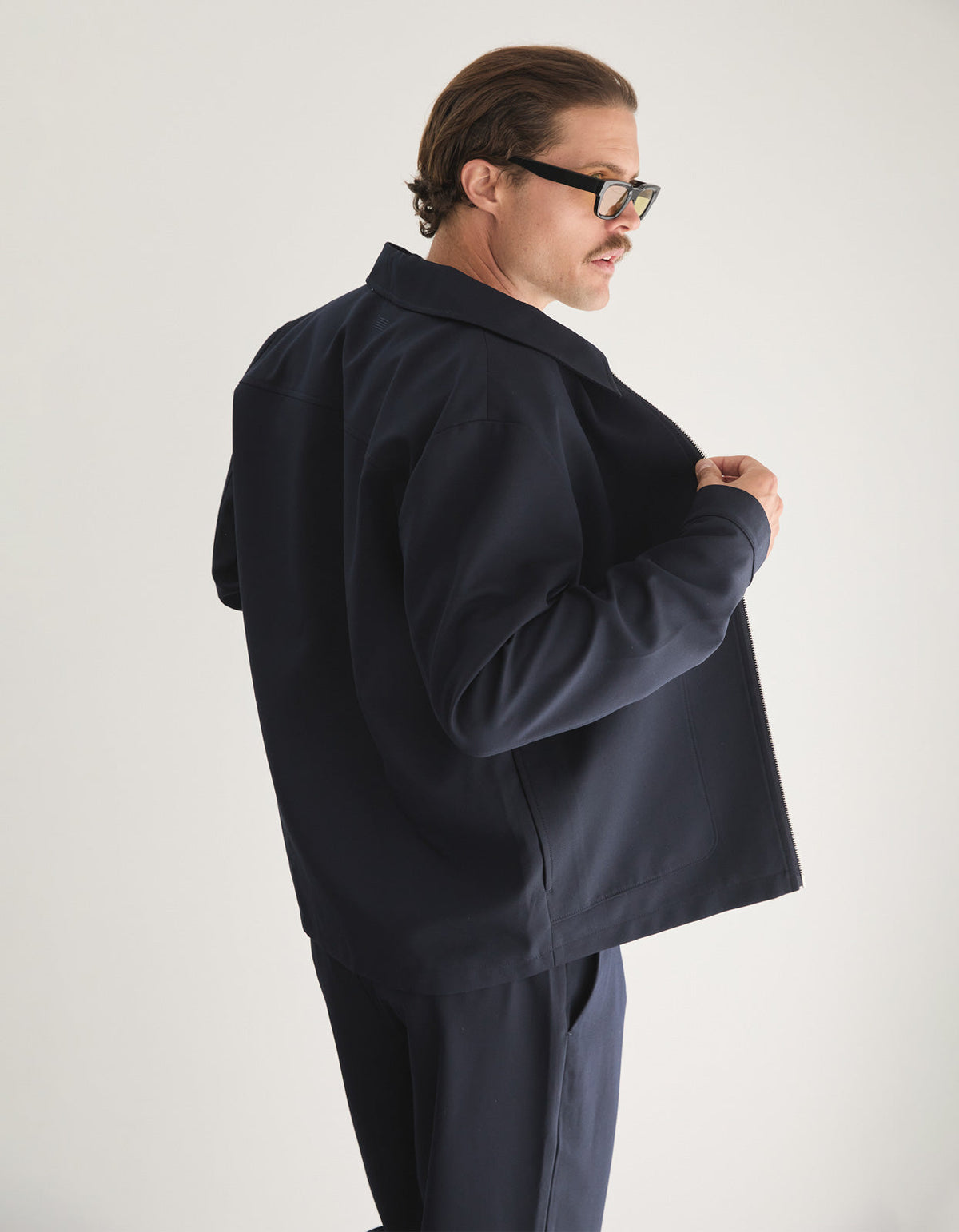 Reale Zip Jacket - Navy