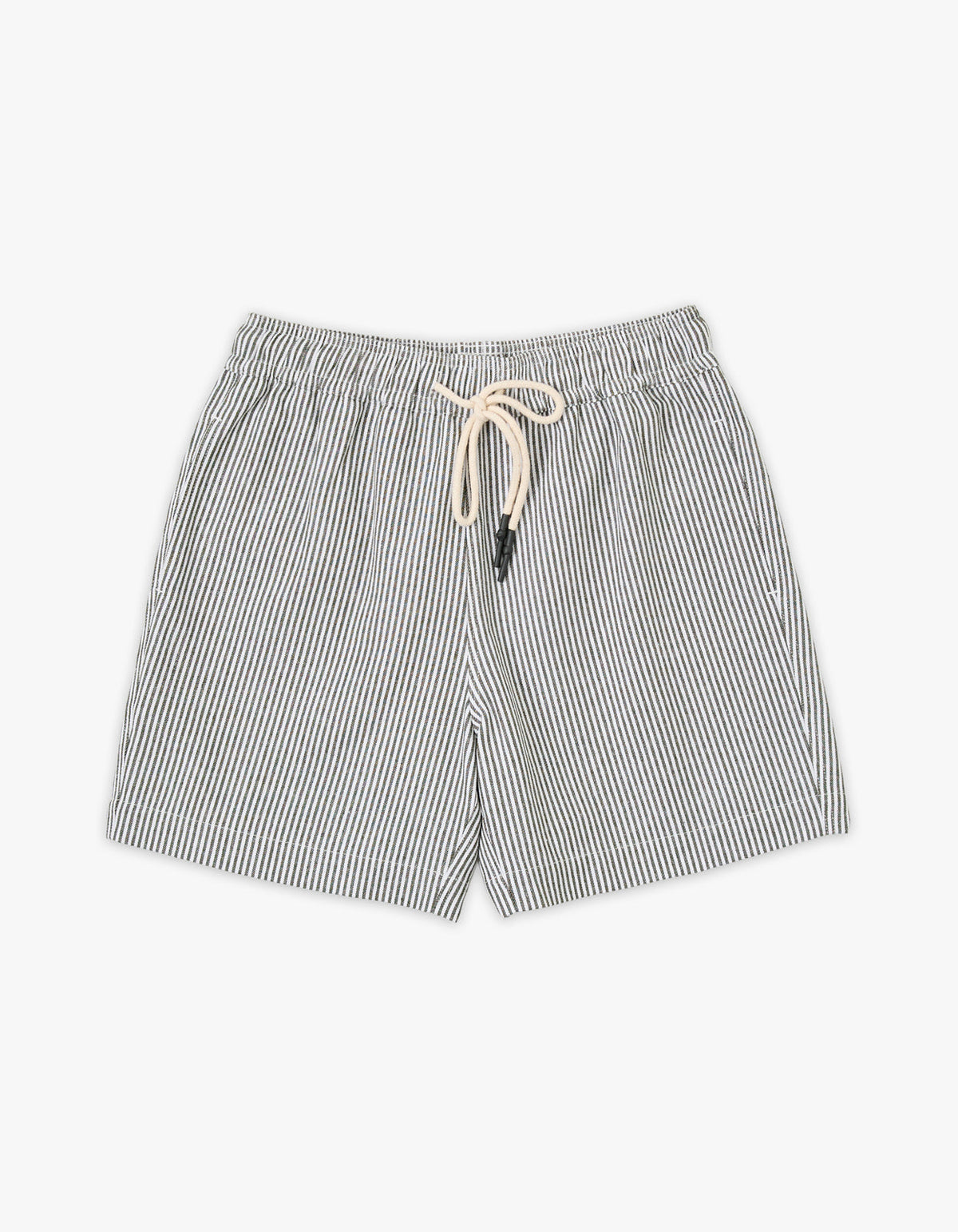 Earl Stripe Walkshort - Khaki/White