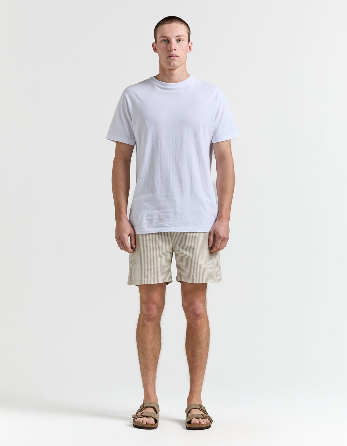 Santa Fe Weekend Hybrid Swim Short - Beige/Ivory