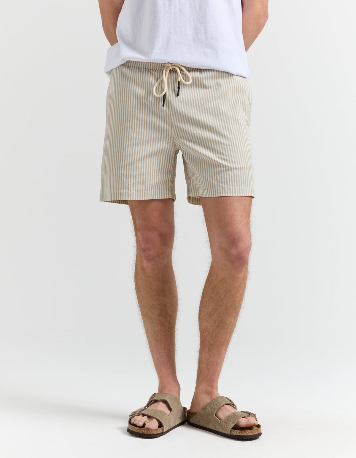 Santa Fe Weekend Hybrid Swim Short - Beige/Ivory