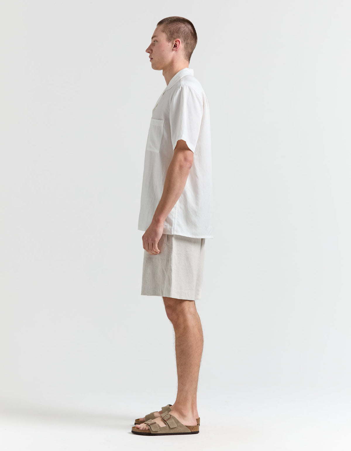 Jose Linen Blend Walkshort - Natural