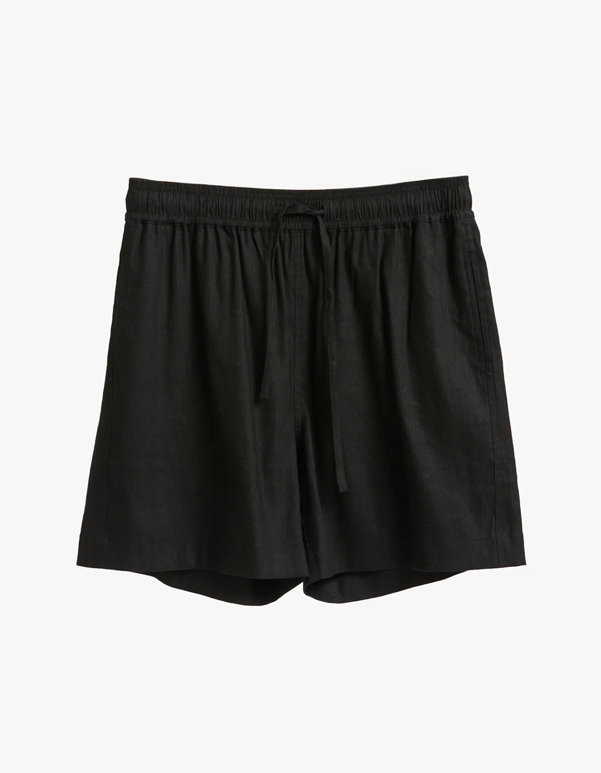 Jose Linen Blend Walkshort - Black