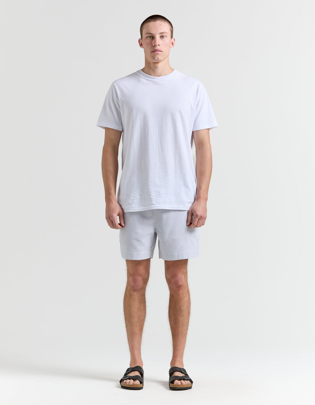 Shipwreck Stripe Walkshort - Black And White Stripe