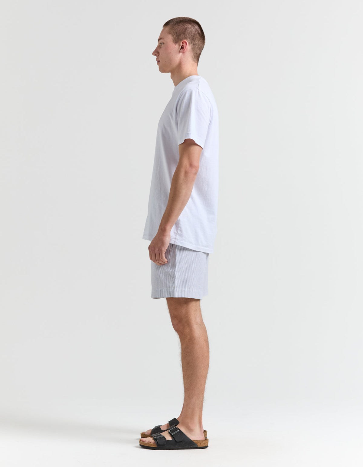 Shipwreck Stripe Walkshort - Black And White Stripe