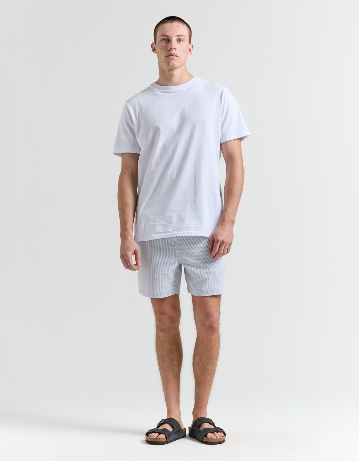 Shipwreck Stripe Walkshort - Black And White Stripe