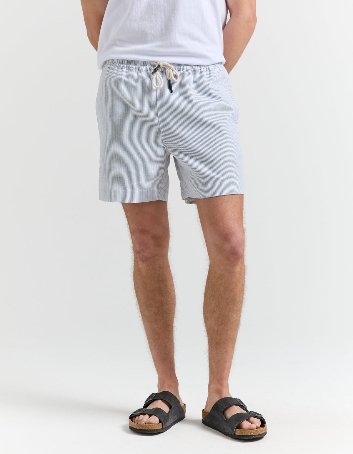Shipwreck Stripe Walkshort - Black And White Stripe