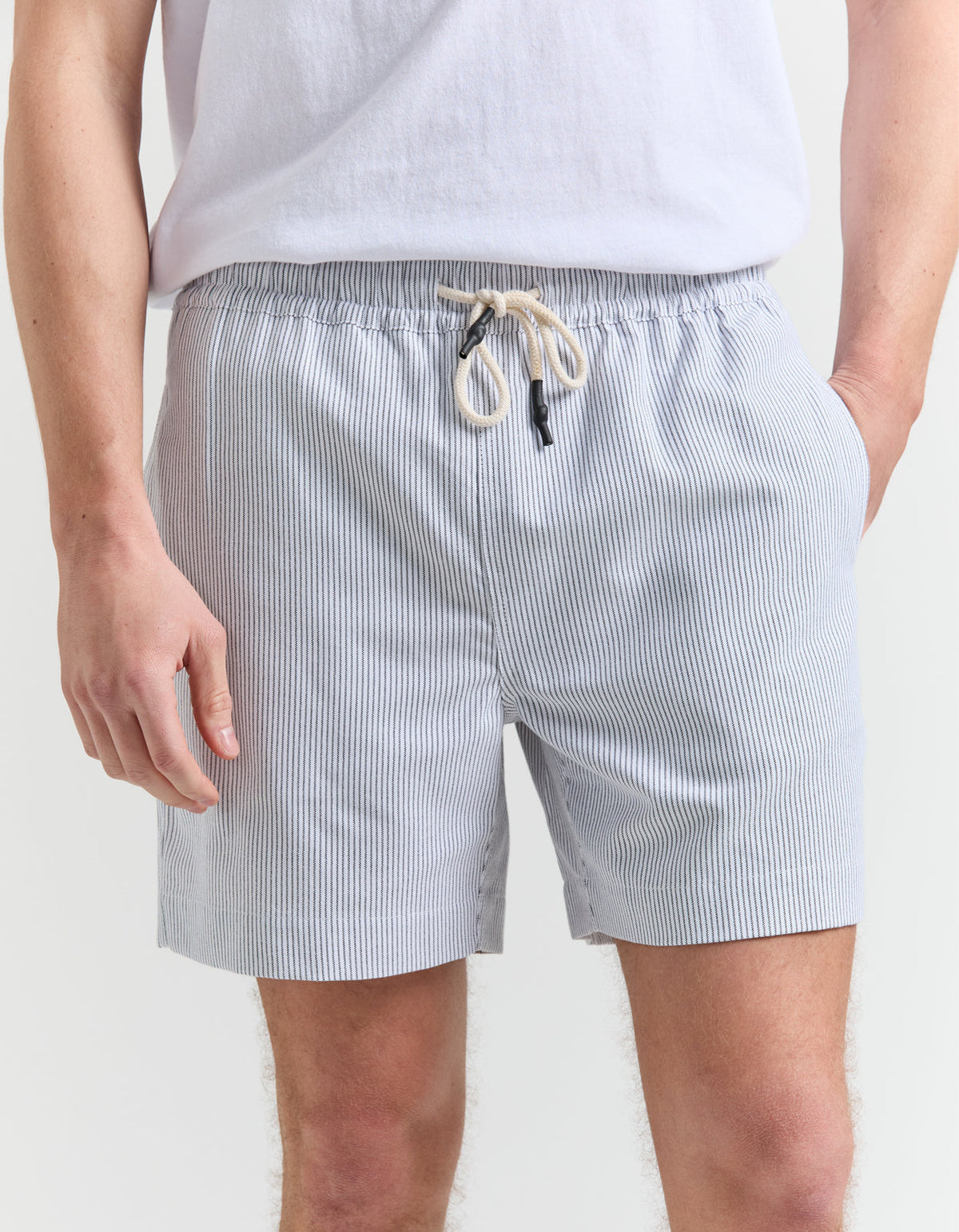 Shipwreck Stripe Walkshort - Black And White Stripe