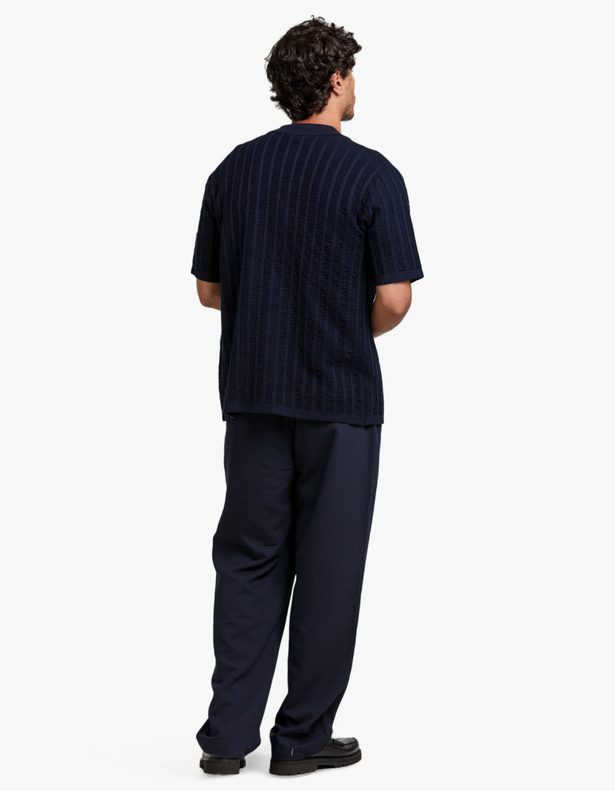 Aloha Knit Shirt - Navy