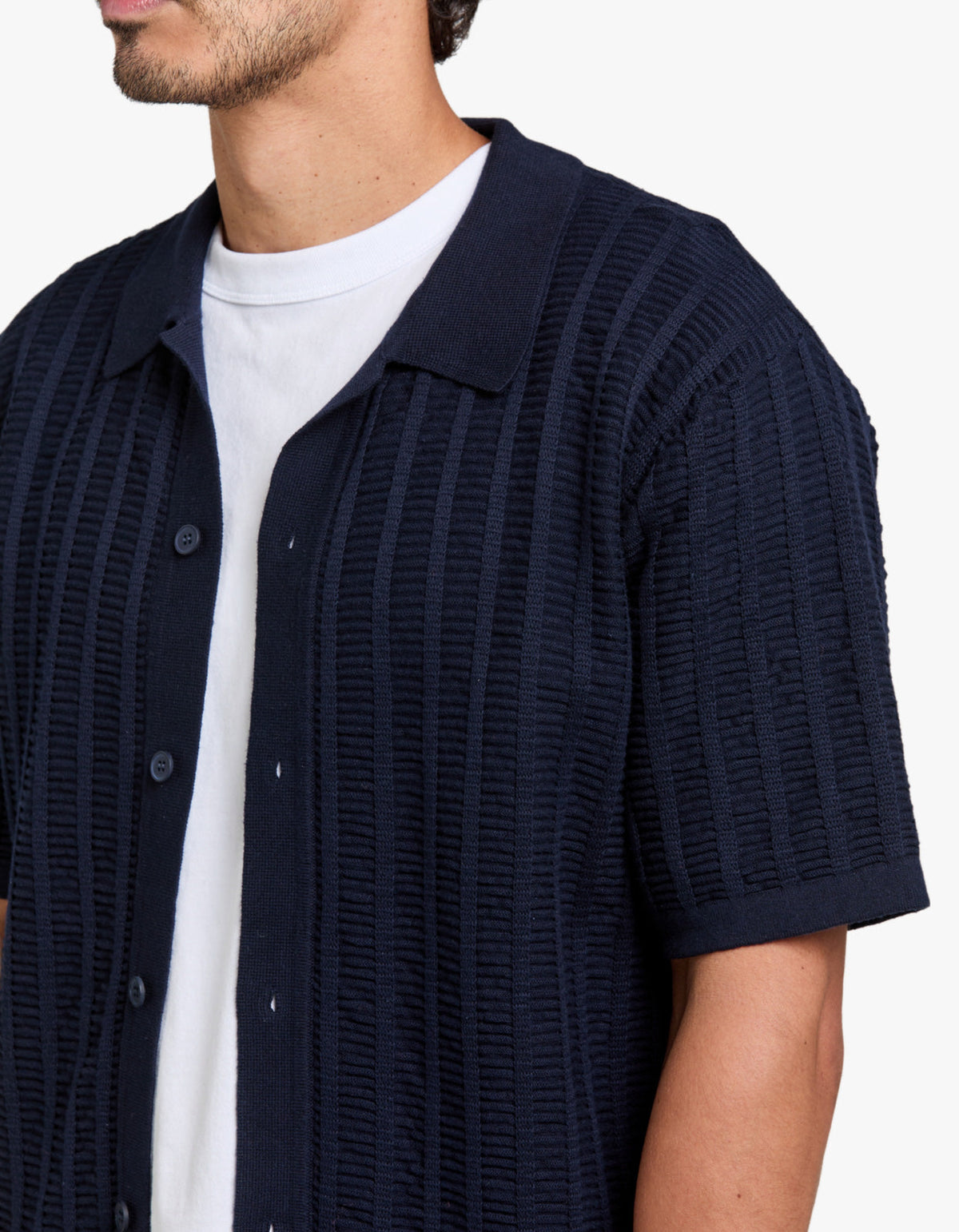 Aloha Knit Shirt - Navy