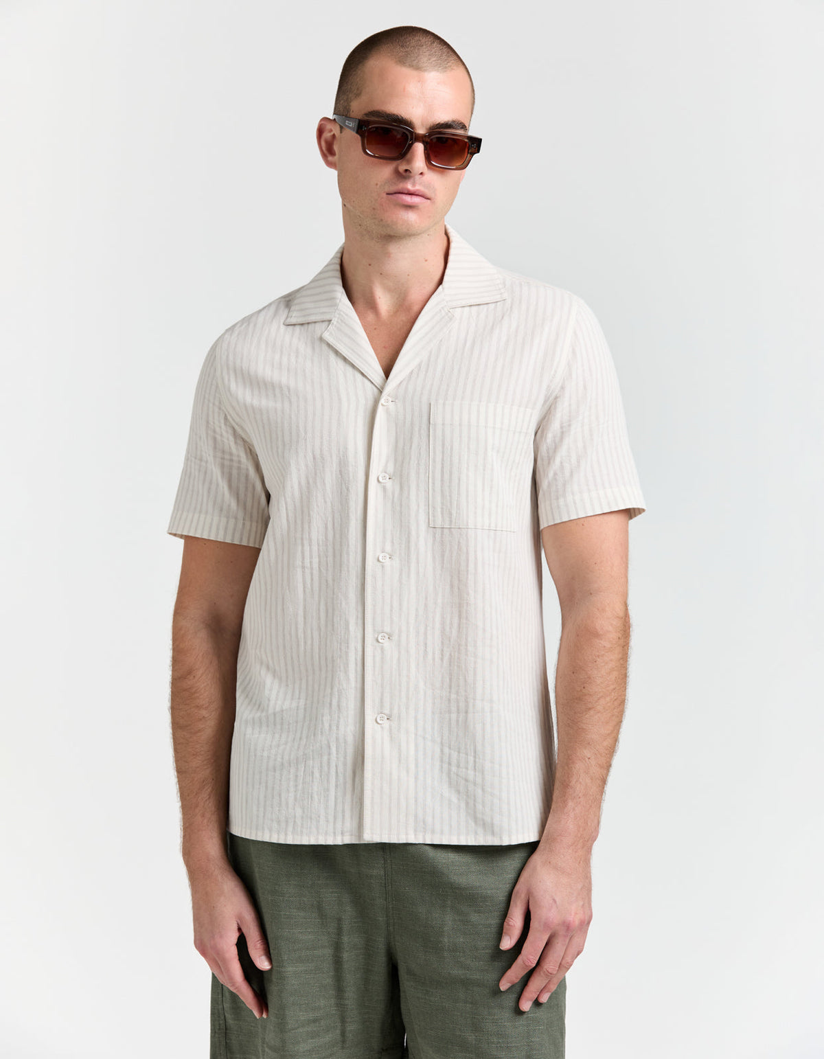 Ridge Shirt - Cream/Beige