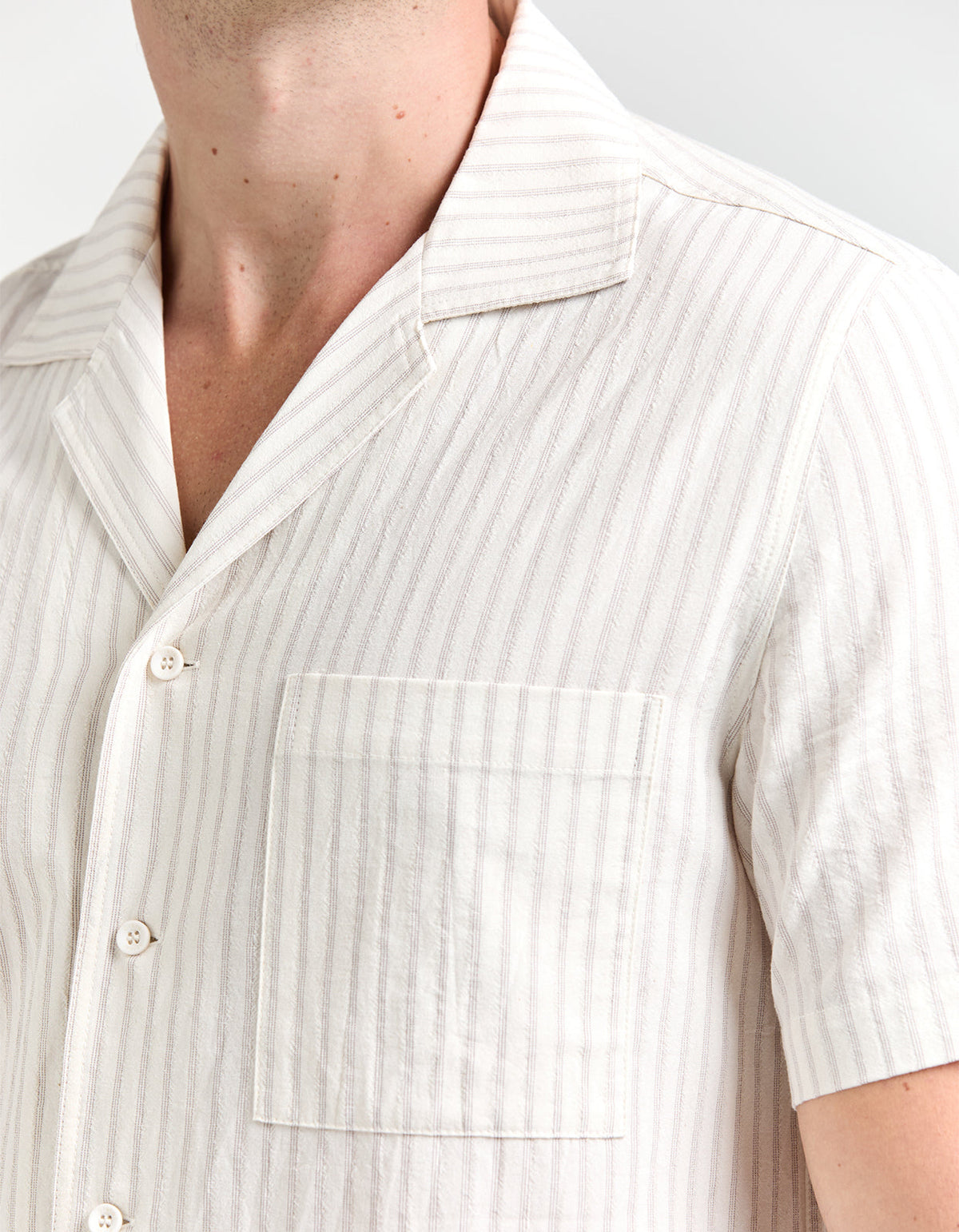 Ridge Shirt - Cream/Beige