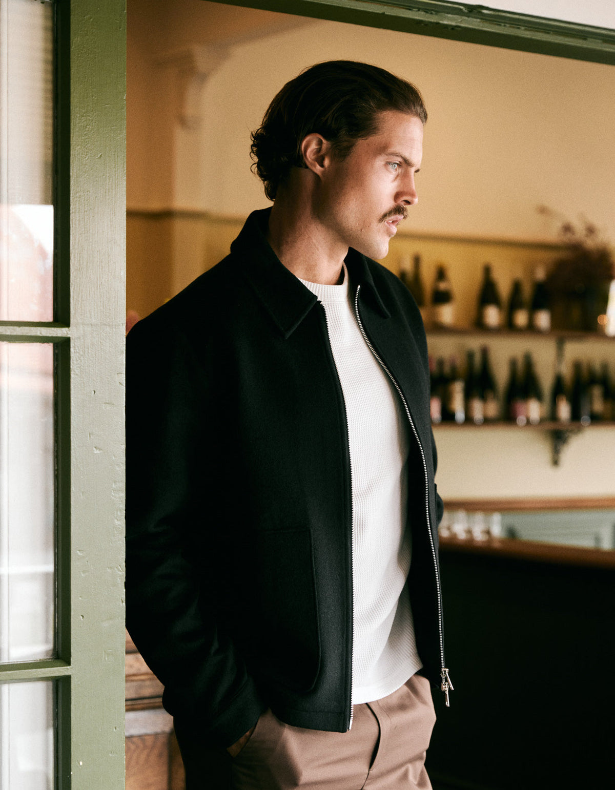 Lombardy Zip Jacket - Black