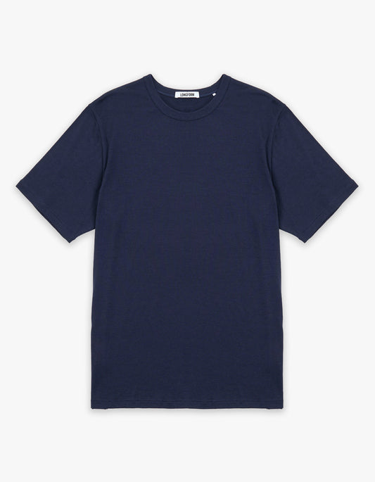 Mens Foundation Merino Tee - Navy