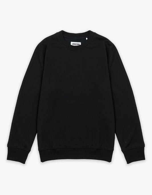 Mens Foundation Merino Sweatshirt - Black
