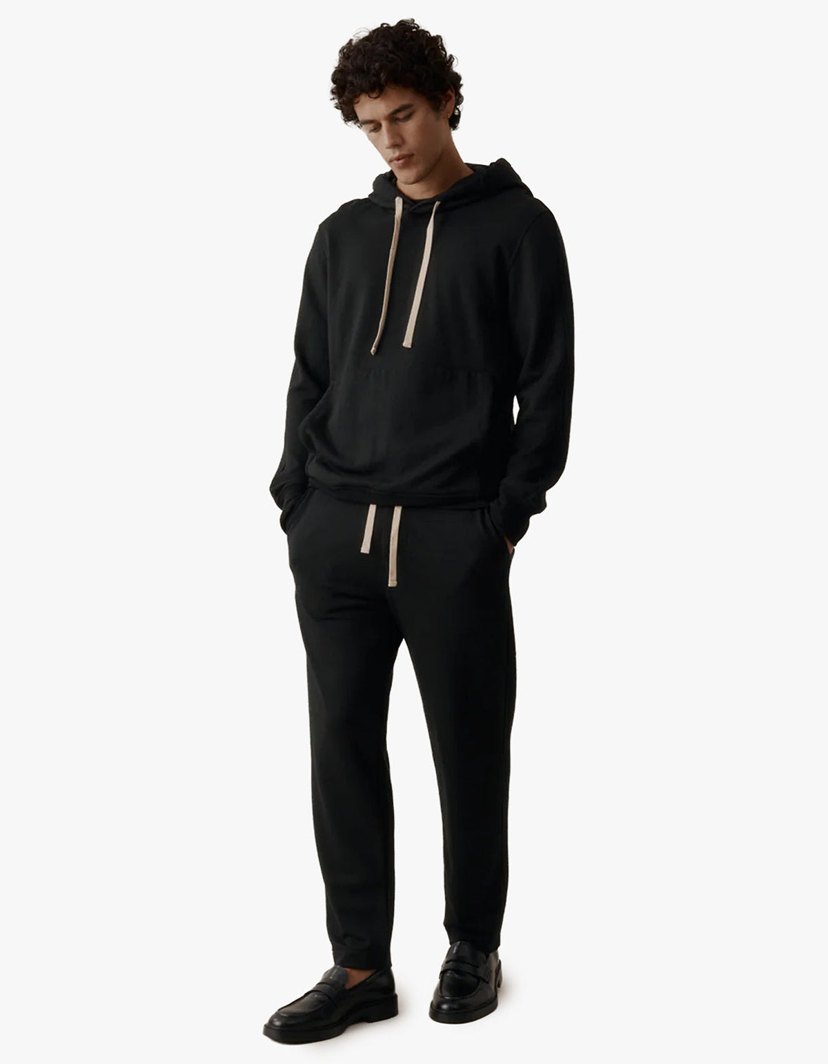 Mens Foundation Merino Hoodie - Black