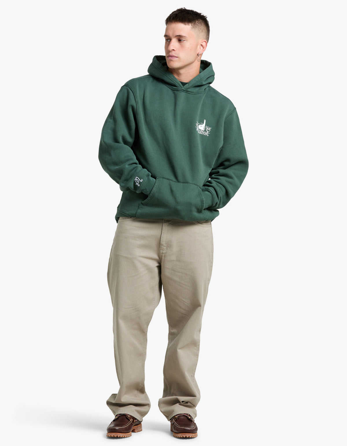 Follow Thru Hoodie - Malbon Green