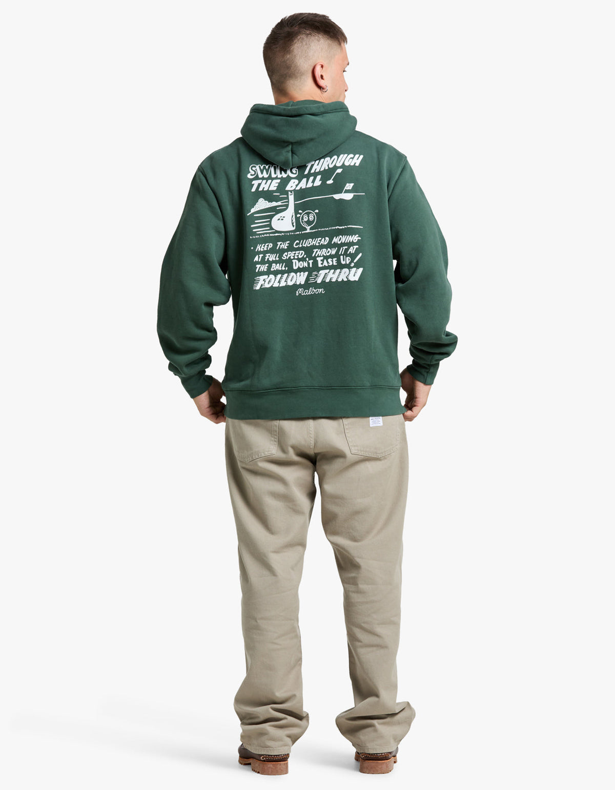 Follow Thru Hoodie - Malbon Green