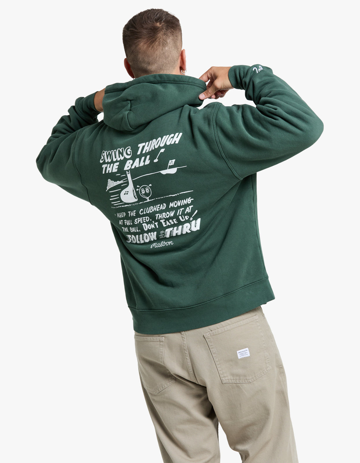 Follow Thru Hoodie - Malbon Green
