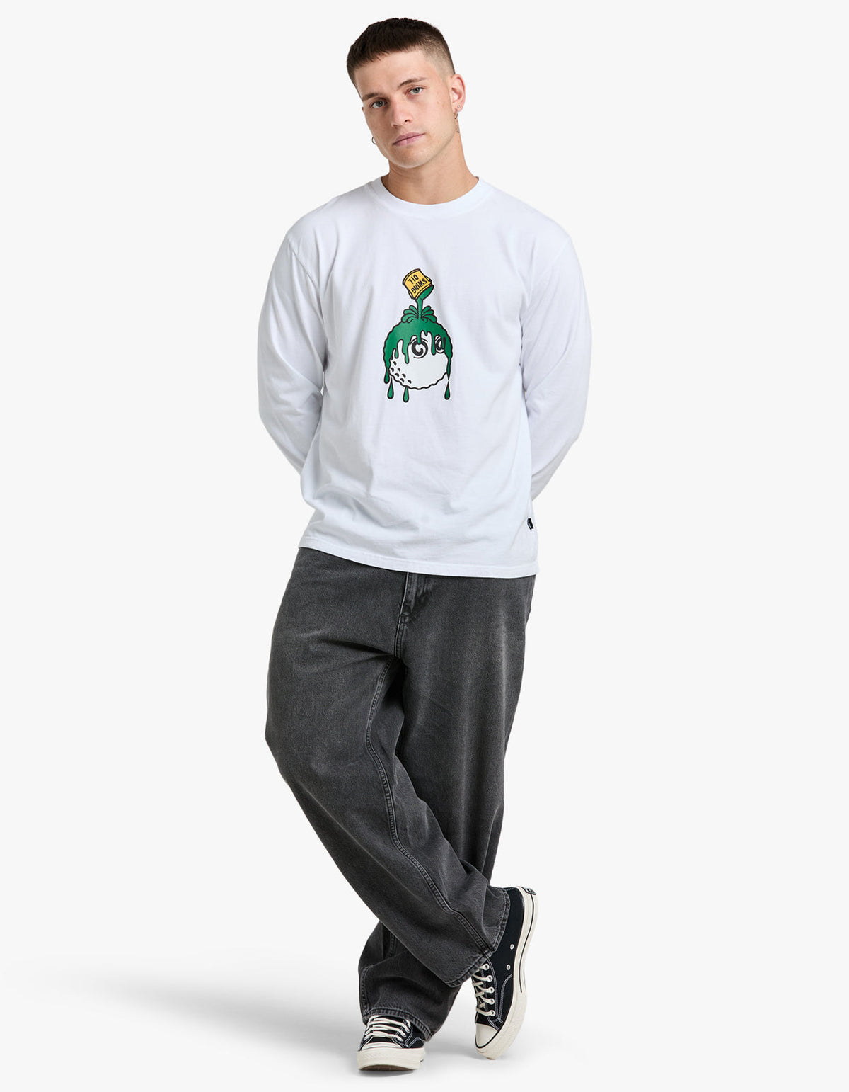 Swing Oil L/S T Shirt - White