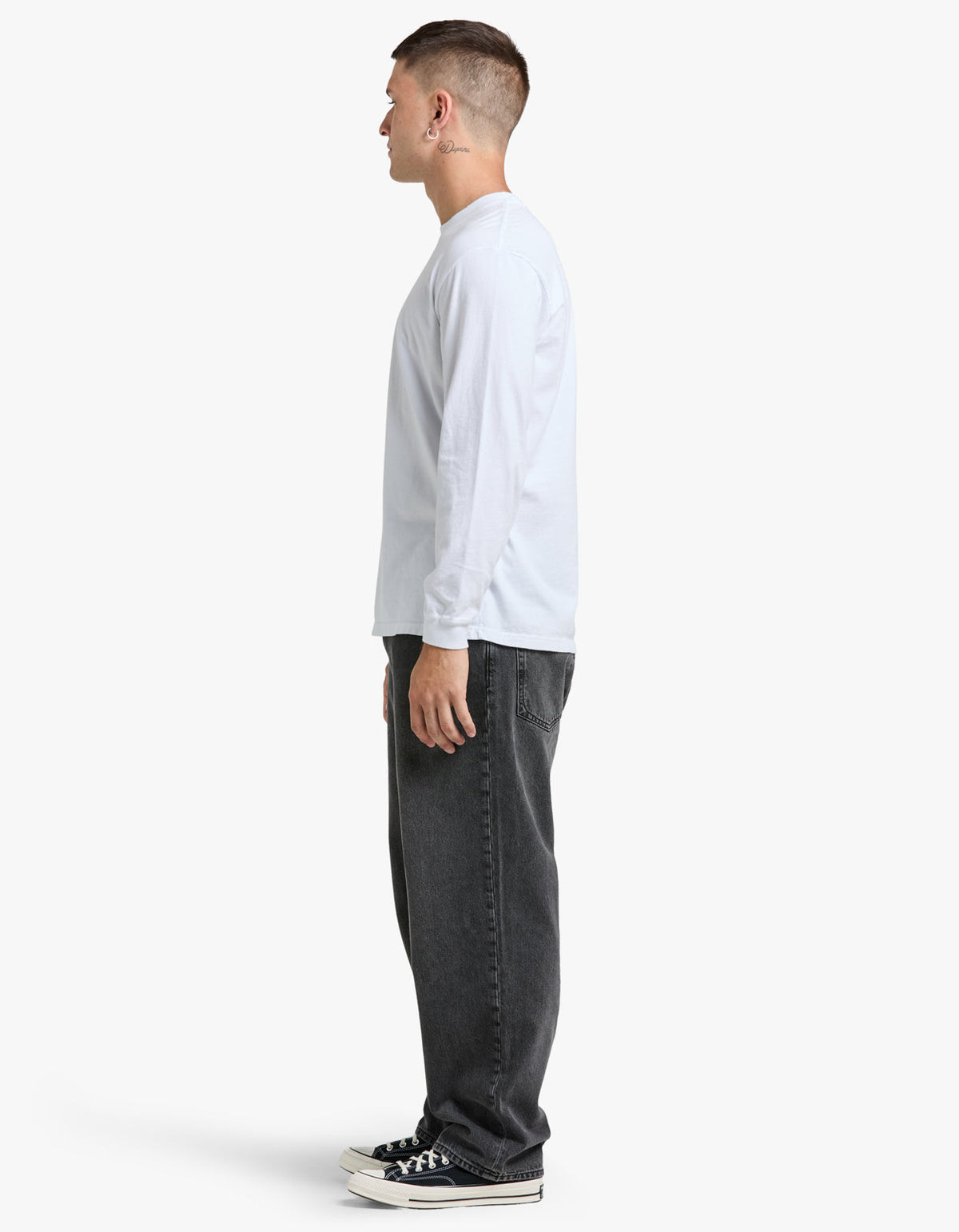 Swing Oil L/S T Shirt - White