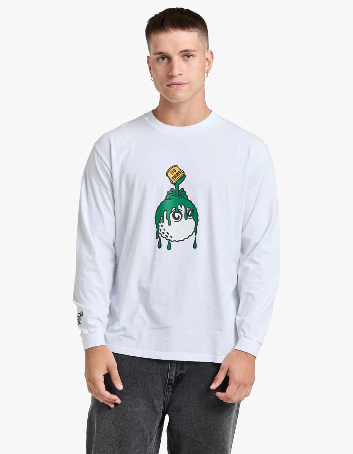 Swing Oil L/S T Shirt - White
