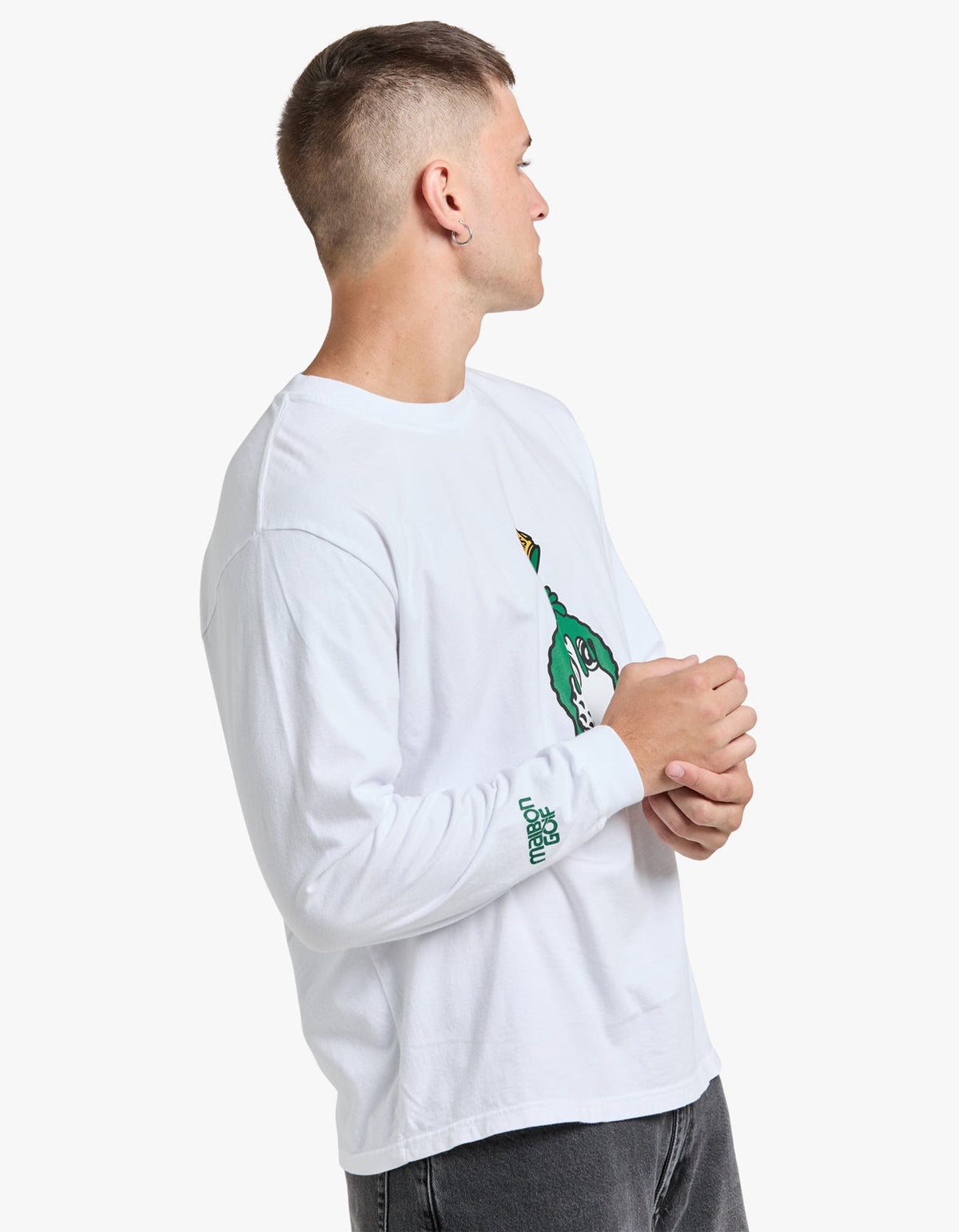Swing Oil L/S T Shirt - White