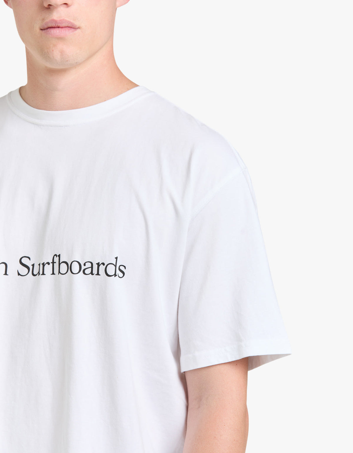 Boxy Serif Tee - White