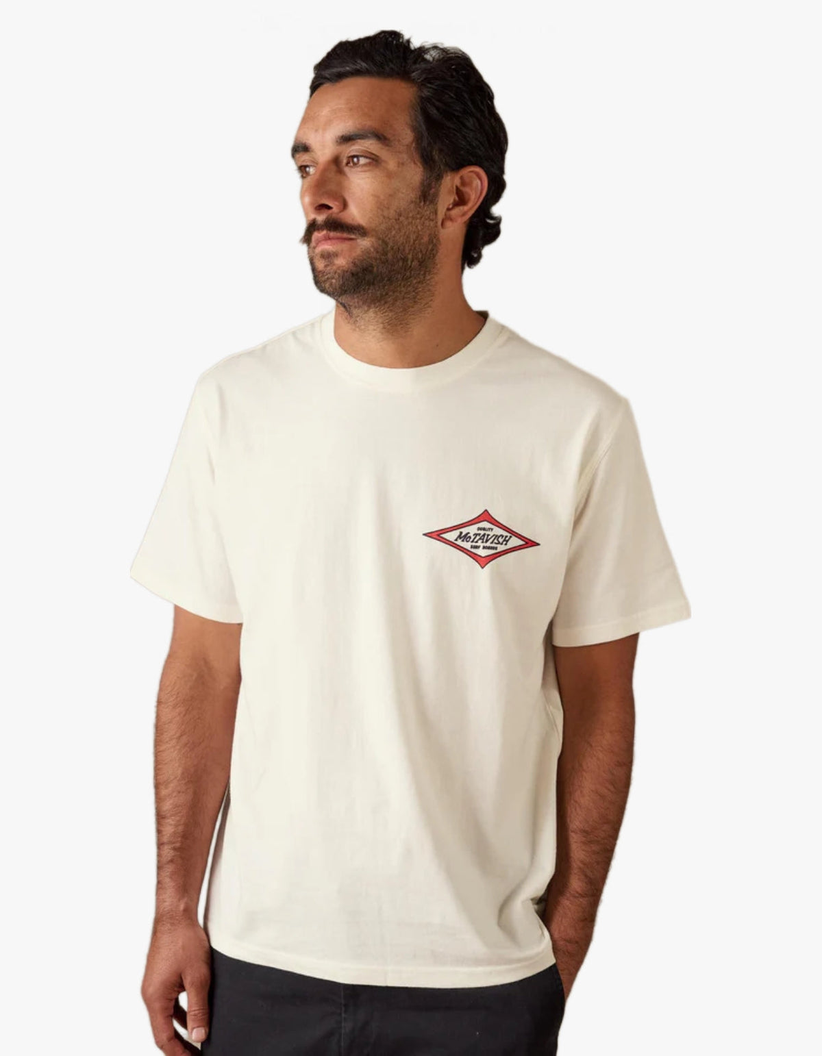 60's Diamond Tee - Chalk