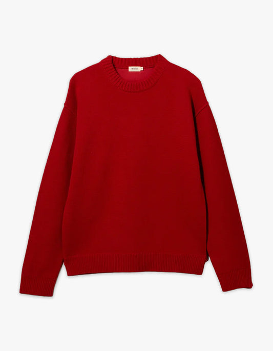 Reverse Seam Knit - Red