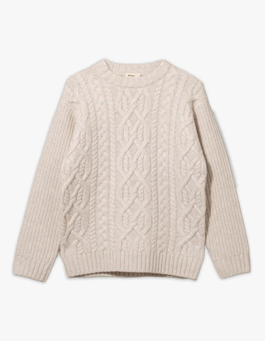 Celtic Merino Knit - Chalk