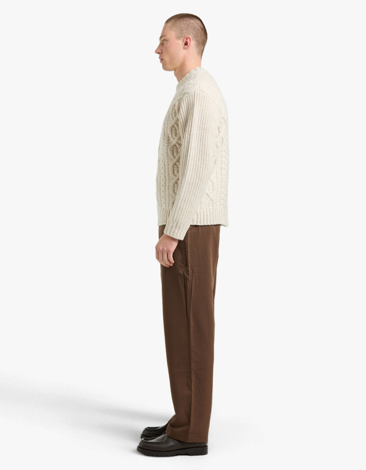 Celtic Merino Knit - Chalk