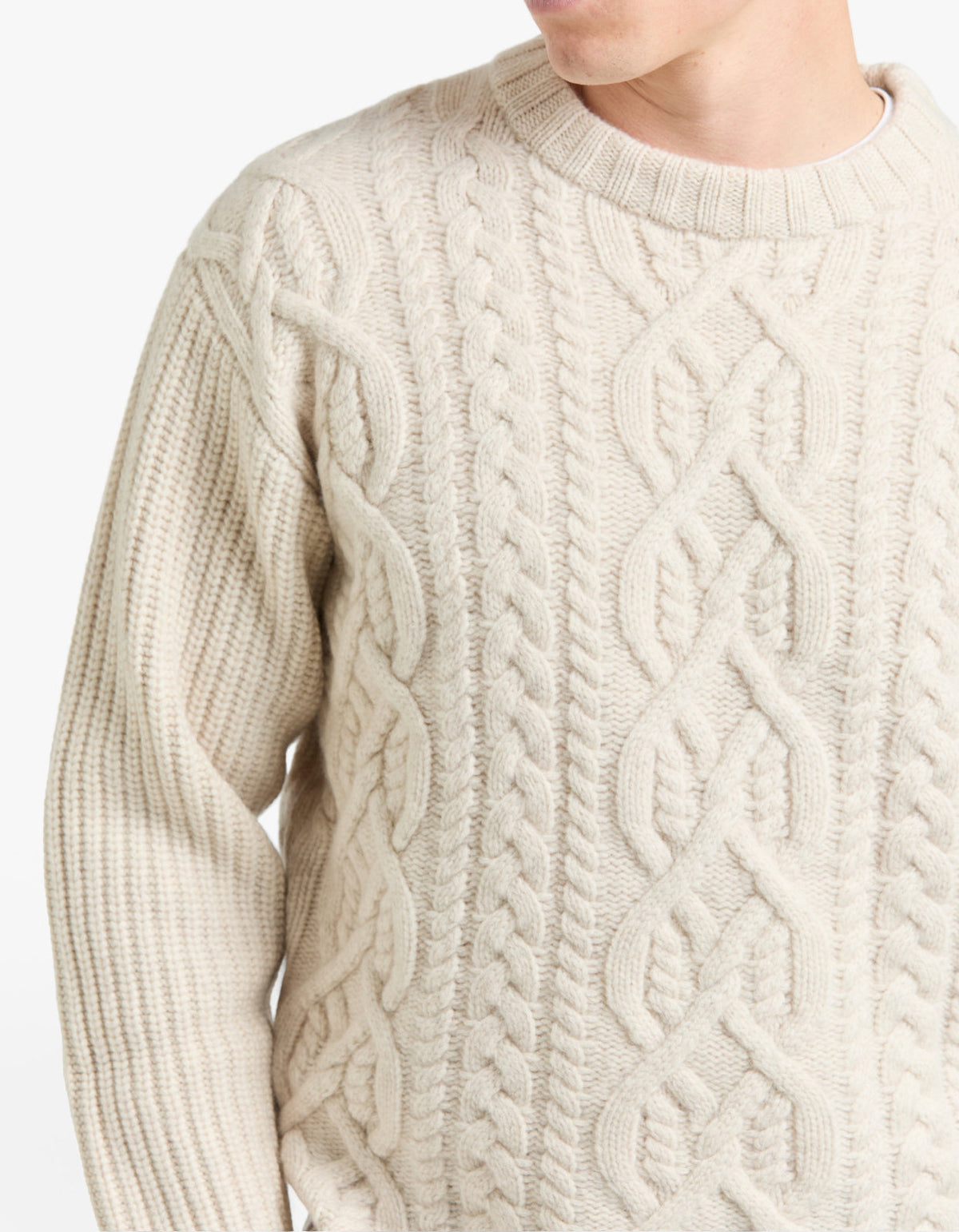 Celtic Merino Knit - Chalk