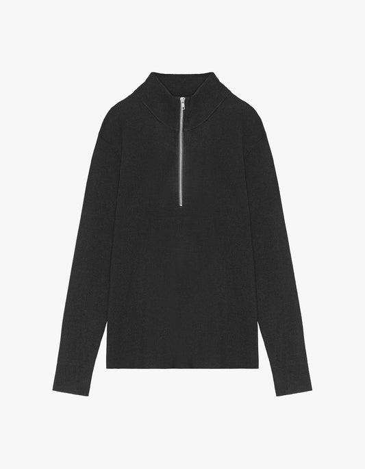 Harald Half Zip Sweater 6530 - Black 999