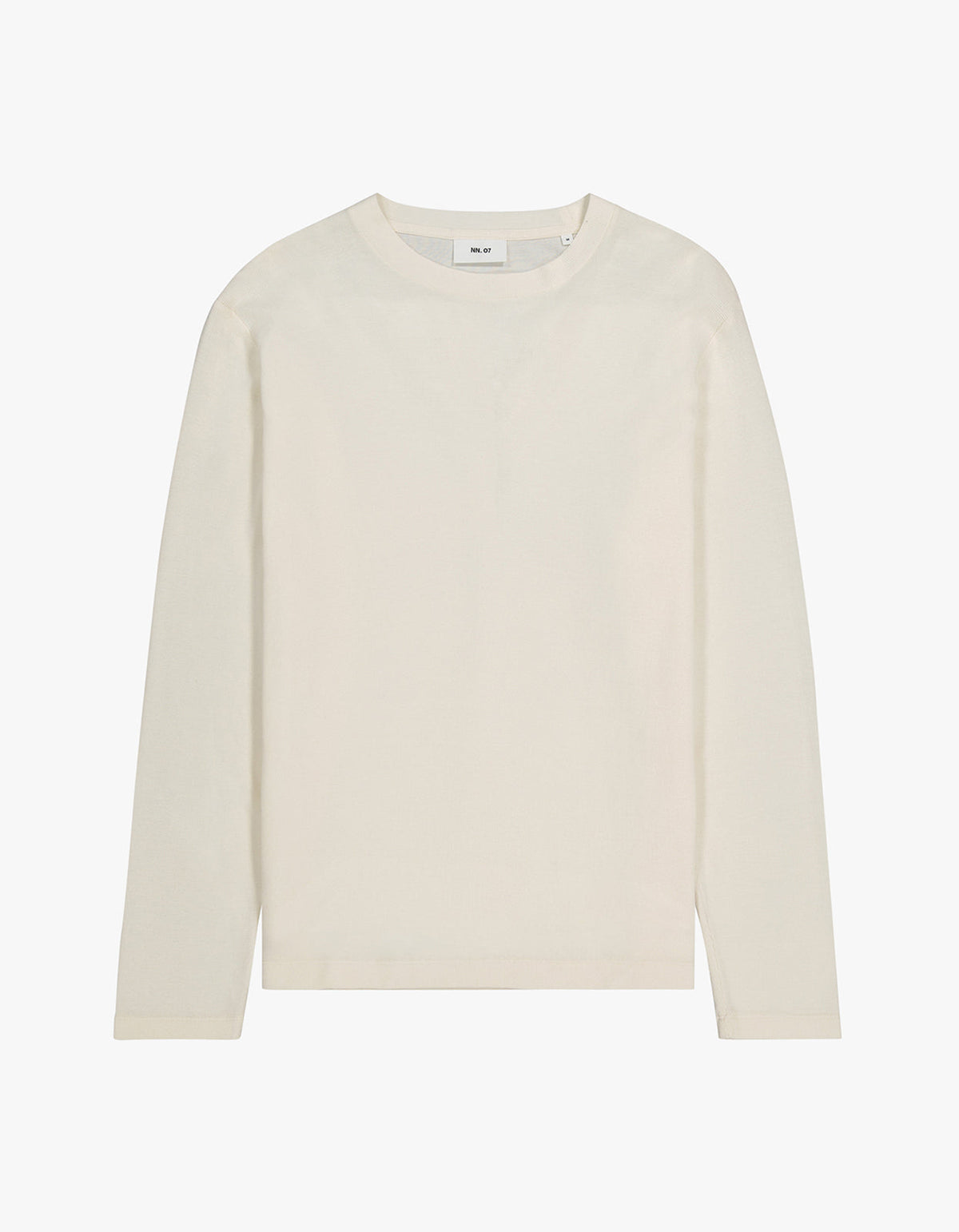 Clive L/S Waffle 3323 - Egg White 003