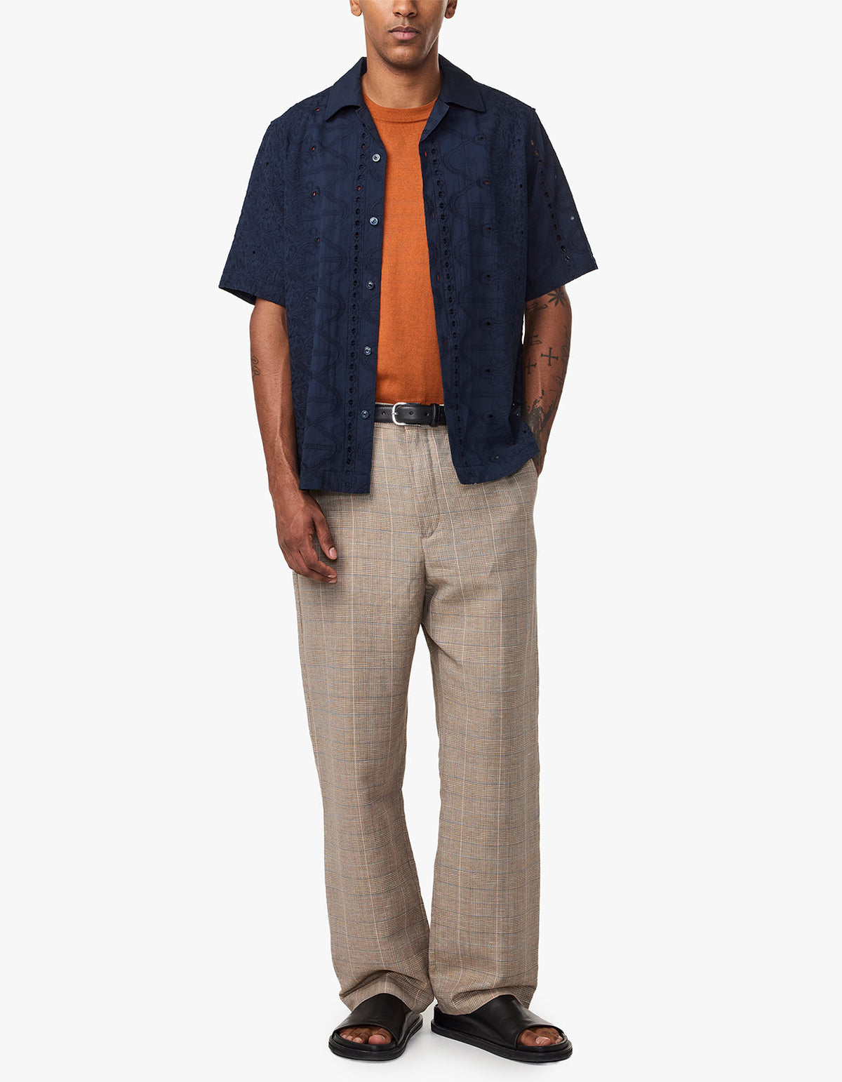 Julio S/S Shirt 5392 - Navy Blue 200