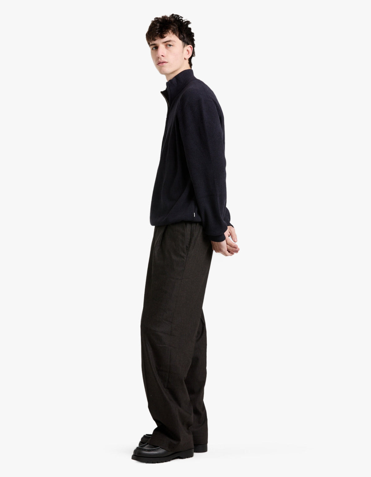 Danny Half Zip Sweater 6429 - Navy Blue 200