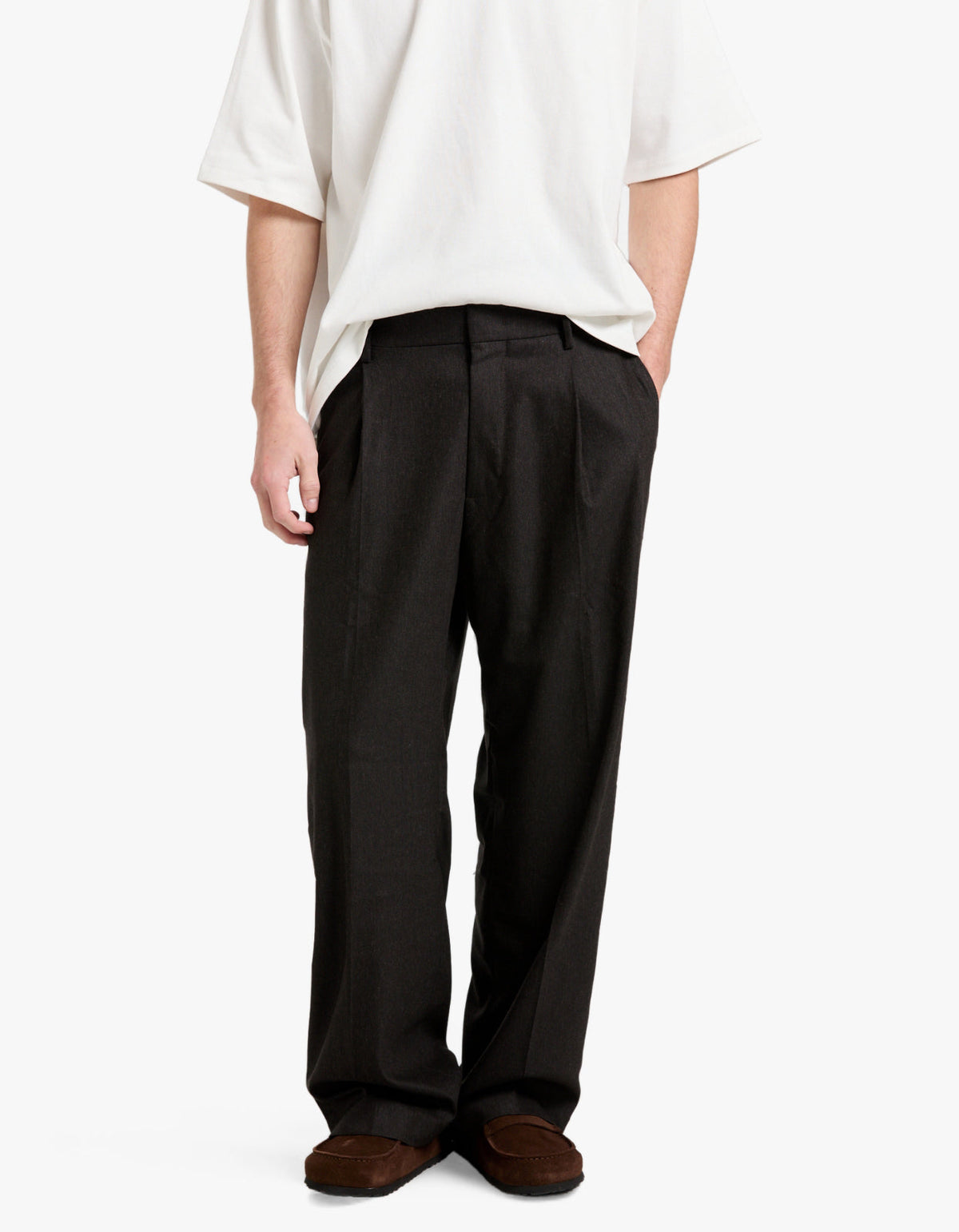 Kay Pleated Trousers 10005 - Dusky Port 578
