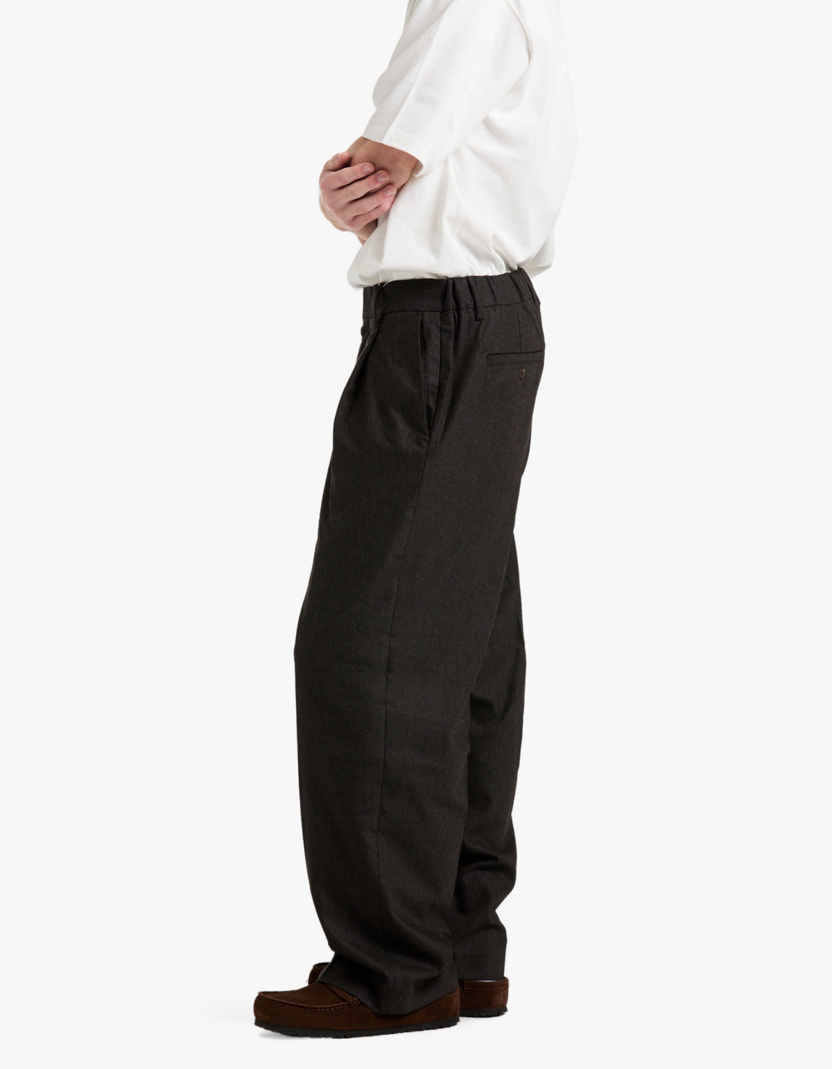 Kay Pleated Trousers 10005 - Dusky Port 578