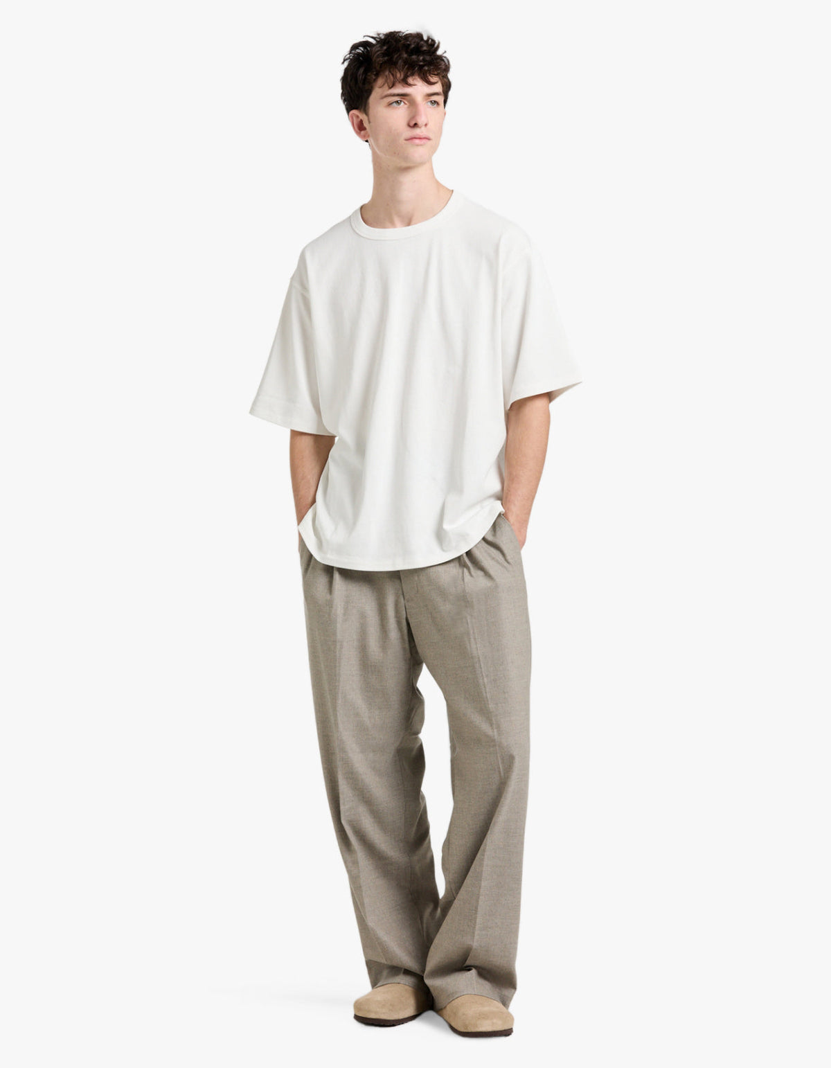 Kay Pleated Trousers 10005 - Desert Khaki 109