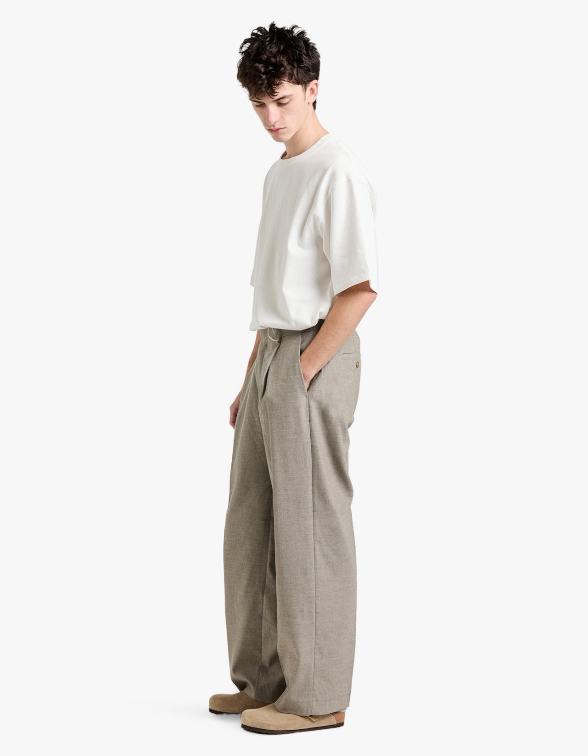Kay Pleated Trousers 10005 - Desert Khaki 109