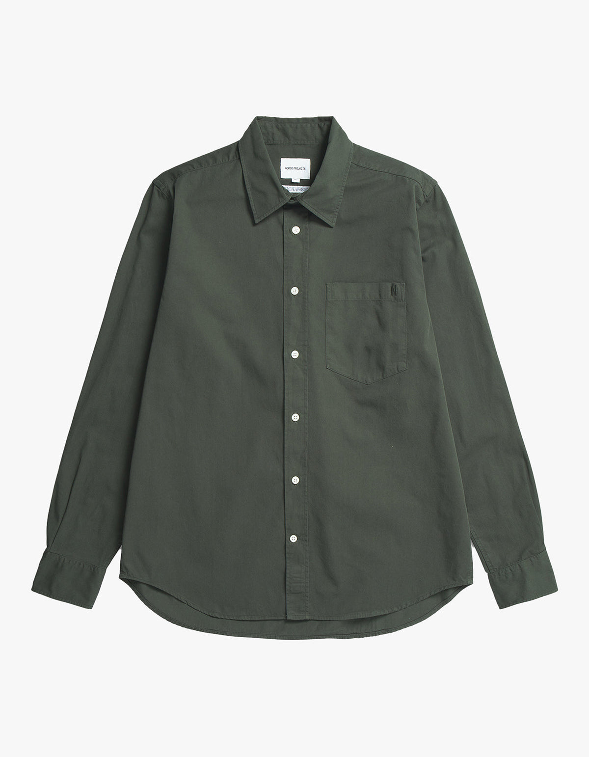 Algot Twill Shirt - Black Olive