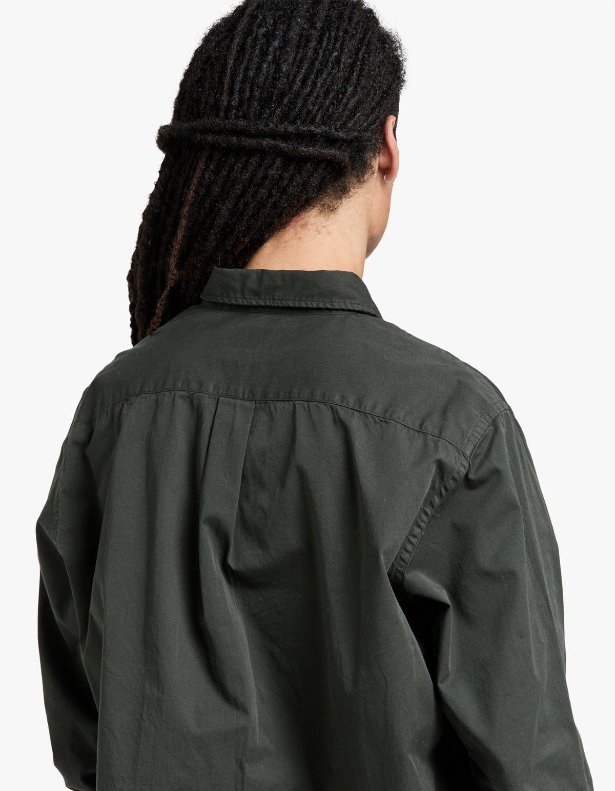 Algot Twill Shirt - Black Olive
