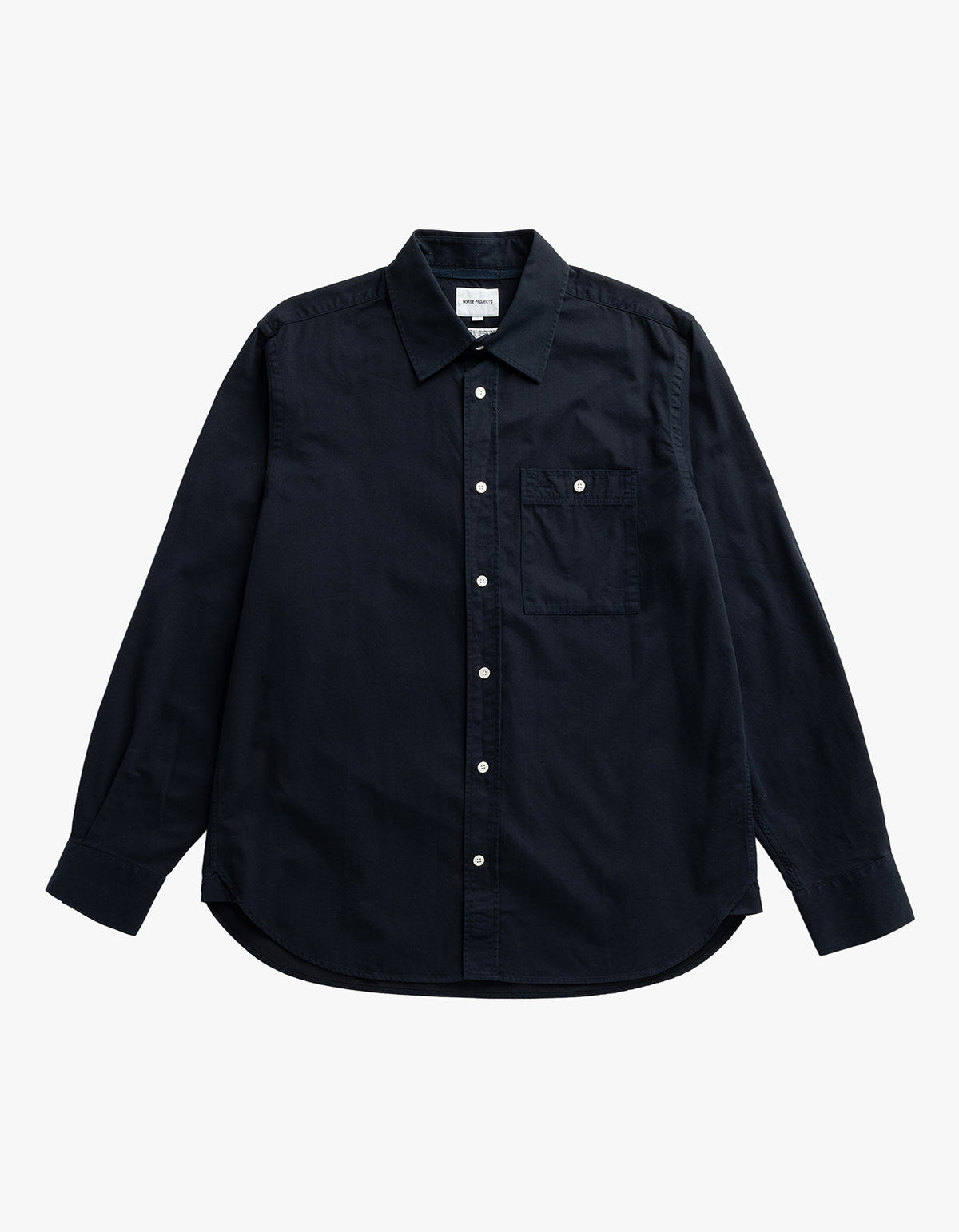Kongshoved Cotton Twill GMD Relaxed Shirt - Dark Navy